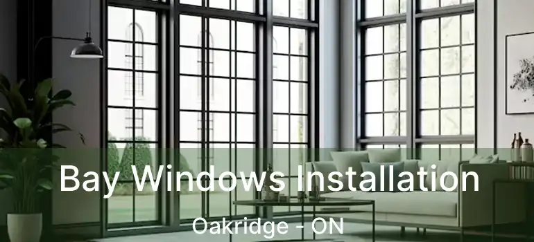  Bay Windows Installation Oakridge - ON