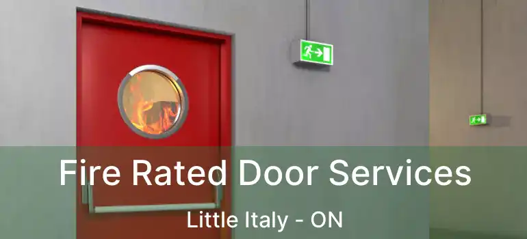  Fire Rated Door Services Little Italy - ON