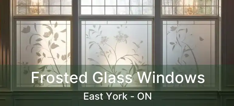  Frosted Glass Windows East York - ON