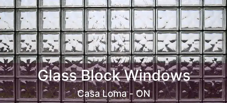  Glass Block Windows Casa Loma - ON