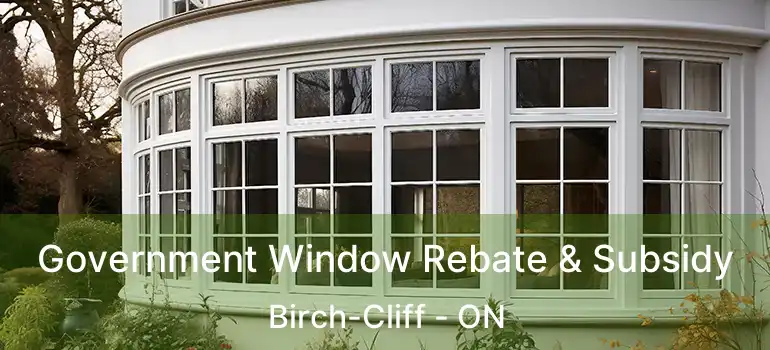  Government Window Rebate & Subsidy Birch-Cliff - ON
