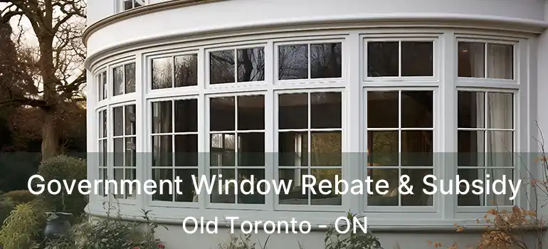 Government Window Rebate & Subsidy Old Toronto - ON