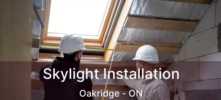  Skylight Installation Oakridge - ON