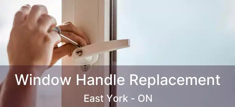  Window Handle Replacement East York - ON