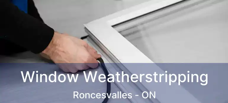  Window Weatherstripping Roncesvalles - ON